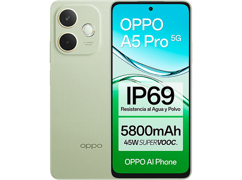 Móvil - OPPO A5 Pro, 5G, Brown Black, 256 GB, 8 GB RAM, 6.67
