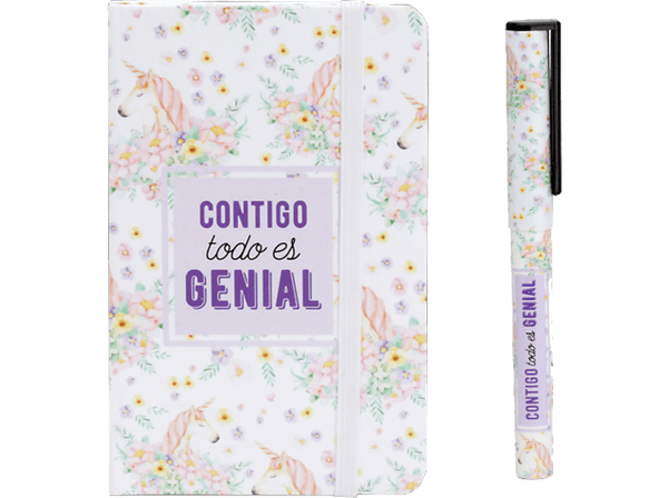 Libreta - CMP PARIS EAE1000, 14*9 cm, 80 hojas, Unicornio
