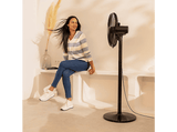 Ventilador de pie - Cecotec EnergySilence 555 2in1 Smart XL, 55 W, Motor de cobre, 16 (40cm), 5 aspas, Mando, Temporizador 7h, Oscilación 60º, Negro