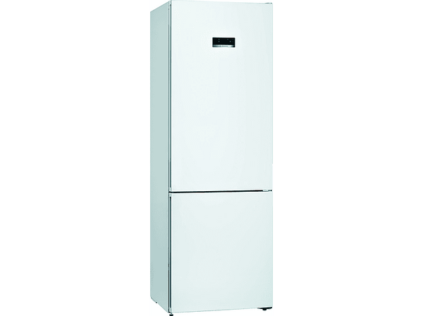 Frigorífico combi - Bosch KGN49XWEA, Serie 4, No frost, 203 cm, 438 l, Capacidad XXL ancho 70 cm, VitaFresh, Blanco