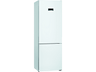 Frigorífico combi - Bosch KGN49XWEA, Serie 4, No frost, 203 cm, 438 l, Capacidad XXL ancho 70 cm, VitaFresh, Blanco