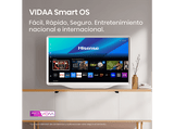 TV QLED 32 - Hisense 32S5Q, Diseño artístico, Modo Arte, Dolby Atmos & DTS X, Blanco