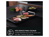 Placa inducción - AEG TI63IQ30FZ, 3 zonas,  Zona grande 28 cm, Cocción asistida, 60 cm, Negro mate