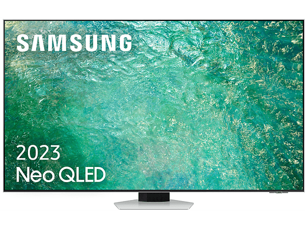 TV Neo QLED 85" - SAMSUNG TQ85QN85CATXXC, Neo QLED 4K, Neural Quantum Processor 4K, Smart TV, DVB-T2 (H.265), Bright Silver