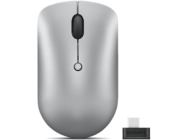 Ratón inalámbrico - Lenovo 540 USB-C, Inalámbrico, 2400 DPI, Cloud Grey