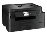 Impresora multifunción tinta - Brother MFC-J4550DW, Impresión doble cara, Impresión a Color, Wi-Fi, Bandeja 400 Hojas, Negro