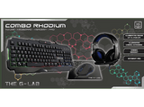 Pack gaming - G-Lab Combo Rhodium: Teclado gaming + Ratón gaming + Auriculares + Alfombrilla ratón