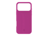 Funda móvil - CellularLine SENSATION+, Para iPhone 17 Pro, Acabado soft-touch, Interior de microfibra, Tecnología antibacteriana, Rosa