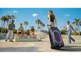 Altavoz de gran potencia - Samsung MX-ST50F/ZF, Portátil para fiestas, Asa de transporte y ruedas, Iluminación personalizable, Aut 18h, 240 W, Negro