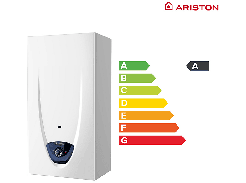 Calentador a gas - Ariston BLU CONTROL X 11 LPG EU, 11 l, 0.1 bar, Funciona con But/Prop, Atmosférico, Blanco
