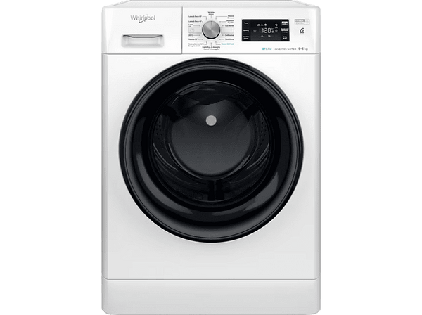 Lavadora secadora - Whirlpool FFWDB 964489 BV SPT, 9 kg/6kg, 1300 rpm, 14 Programas, 6th Sense, Blanco