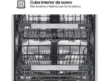 Lavavajillas - LG DF587HHS, 14 servicios, 10 programas, 60 cm, QuadWash™, Tercera Bandeja, ThinQ™, Blanco