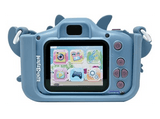 Cámara - Lexibook Infantil con protección Stitch, 40 megapixel, Video 1080 pixel, Incluye tarjeta SD 8GB, Juegos, Azul