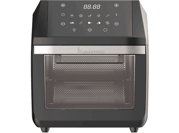 Freidora de aire - MasterPro Rocket 1100, 1800 W, 11 l, 10 Programas, Pantalla LED Táctil, Alarma, Inox