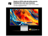 Monitor - LG 32U990A-S, 32 6K, 60 Hz, 5 ms, NANO IPS Black, Thunderbolt 5, Altavoces incorporados, Altura Ajustable, Plateado
