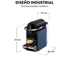 Cafetera de cápsulas - De'Longhi Pixie EN127.BL, 19 bar, 1 l, 1260 W, 2 tamaños taza, Azul