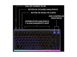 Teclado gaming - Logitech G G512 X 75, Cable, Dual Swap, Mecánico/Analógico TMR intercambiable, Tasa de sondeo 8K, RGB, Personalizable, PC-Mac, Negro