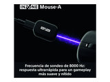 Ratón gaming - Sony INZONE Mouse-A, Inalámbrico, Ultraligero 48,4g, Frecuencia sondeo 8000Hz, Interruptor óptico, 90h, USB-C, PC, FPS Esports, Negro