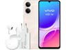 vivo Y21, Oro, 128 GB, 4 GB RAM, 6.74" HD+, MediaTek Dimensity 6300, 6.500 mAh + Cargador vivo 44W FlashCharger + Auriculares vivo Buds Air3