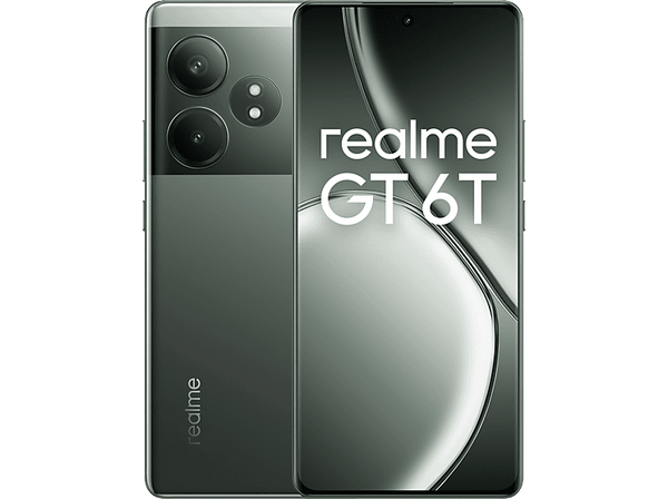 Móvil - realme GT 6T, Razor Green, 256 GB, 8 GB RAM, 6.78" FHD+ AMOLED HDR 10+, Qualcomm® Adreno™ 732, 5500 mAh, Android