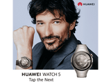 Smartwatch - Huawei Watch 5, 46mm, 32 GB, NFC, Llamadas celulares eSIM, Titanio + FreeBuds6I