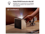 Proyector - LG PU615U, 3840 x 2160 píxeles, 20.000 h, UHD 4K, Plateado