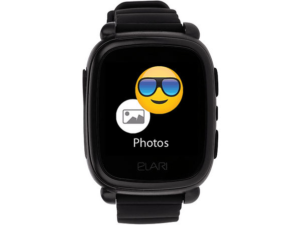 Smartwach infantil - Elari KidPhone 2G, Talla Infantil, 1.4" Táctil IPS, USB-C, Botón SOS, Función Zonas Seguras, 450 mAh, Negro