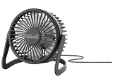 Ventilador portátil - CellularLine DESK BREEZE, Rotación de 360º, Conexión USB, Gran movimiento de aire, Negro