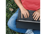 Funda con teclado - Logitech Universal Folio, QWERTY, Tablets 9-10 pulgadas, Bluetooth, iPad0S/Android, Resistente a salpicaduras, Pila 2 años, Negro