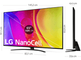 TV LED 65 - LG 65NANO826QB, UHD 4K, Procesador Inteligente α5 Gen5 AI Processor 4K, Smart TV, Negro