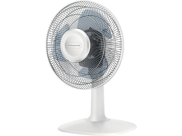 Ventilador de sobremesa - Rowenta VU2110 Essential, 28 W, 20 m³/min, 46 dB, 2 Niveles, Oscilante, Blanco