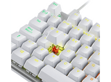 Teclado gaming - NEWSKILL Serike V2 TKL, USB tipo A, extraible, Teclas iluminadas, Con rueda de volumen, Blanco