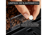 Cafetera superautomática - Krups Intensity EA50K9, 4 bebidas, Espumador de leche manual, Granos de cafe, 15 bares, 1.7l, 2 Tazas, Compacta, negro