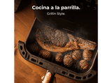 Freidora de aire - Cecotec Cecofry&Grill Smokin’ 6500, 2200W, 6.5L, Doble grill, 10 Menús, Ahumador integrado, Pizza maker, Negro
