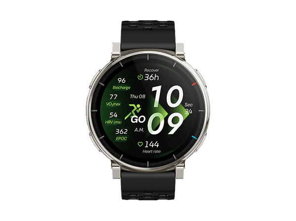 Smartwatch - Amazfit Active 3 Premium, Correa 20mm, Pantalla táctil 1.32" AMOLED, 5ATM, Apex/Silver