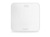 Báscula de baño - Rowenta Classic BS1901 , 180 kg, Pantalla invisible con iluminación LED, Diseño plano, Apagado automático, Cristal templado, Blanca
