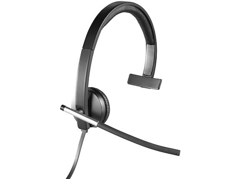 Logitech H650e Monoaural Diadema Negro, Gris auricular con micrófono