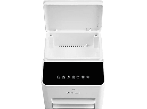 Climatizador evaporativo - Ufesa Nuuk+, 61 W, 3 Velocidades, Mando a Distancia, Ruedas, Asa Transporte, Blanco