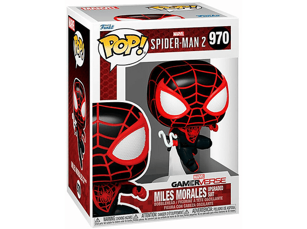 Figura Funko Pop! - Funko Pop! Spider-Man 2: Miles Morales (Upgraded Suit), 10 cm, Vinilo