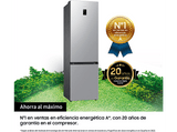 Frigorífico combi -  Samsung SMART AI RB38C675DSA/EF, No Frost,  203 cm, 390l, All-Around Cooling, WiFi, Inox