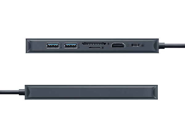Hub USB/Concentrador - Hyper HD4003GL, 7 puertos, HDMI, USB-A, SD, Ethernet, USB-C, Azul
