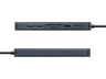 Hub USB/Concentrador - Hyper HD4003GL, 7 puertos, HDMI, USB-A, SD, Ethernet, USB-C, Azul