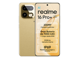 Móvil - Realme 16 Pro+, Master Gold, 512 GB, 12 GB RAM, 6.8 HyperGlow 4D Curve+ de 144Hz, Qualcomm Snapdragon 7 Gen 4, 7000 mAh