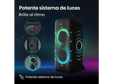 Altavoz de gran potencia - Hisense Party Thunder, 620 W, Con batería, Autonomía 12 horas, AI Light Show, Auracast™, Resistencia al agua IPX4 , Negro