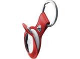 Llavero - CellularLine AIRTAGCLASSR, Para AirTag, Polipiel, Rojo