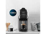 Cafetera de cápsulas - Cecotec FreeStyle Compact, 19 bar, 0.6 l, 1450 W, Plateado/Negro