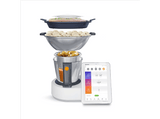 Robot de cocina - Taurus Mycook Next, 2000 V, 3.75 l, 12 funciones, 10 velocidades, Inox, Blanco