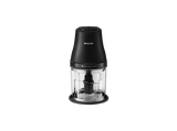 Mini picadora - Philips Picadora 3000 450W 1L HR1501/00, Recipiente de 1 l, Tecnología PowerChop, Acero inoxidable extraíbles, Negro