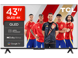 TV QLED 43 - TCL 43T69C, UHD 4K, Procesador AiPQ, Smart TV, DVB-T2, Negro