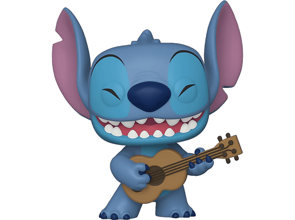 Figura Funko Pop! - Funko Pop! Lilo & Stitch: Stitch con Ukelele, Vinilo, 10 cm